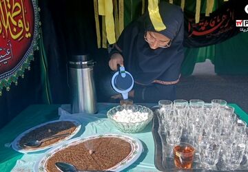 برپایی موکب حضرت فاطمه زهرا «س» در دبیرستان شهید دهقان