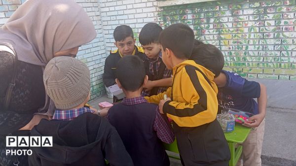 برپایی بازارچه دانش آموزی در شهرستان کاشمر 