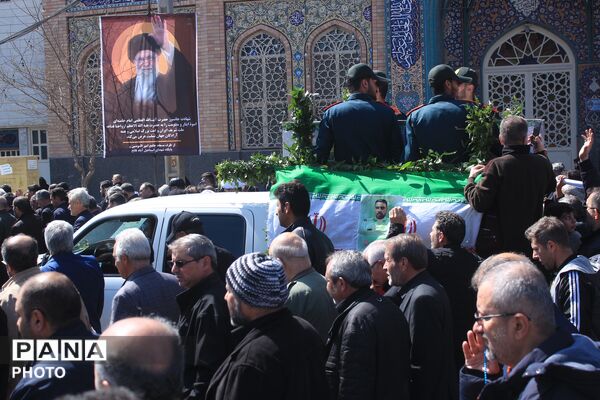 تشییع پیکر شهید سرگرد «جواد عبدی» در حملات آمریکایی - صهیونی