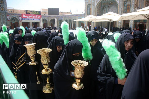 مراسم سالروز شهادت امام جواد(ع) در حرم بانوی کرامت