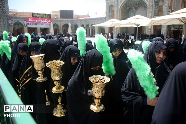 مراسم سالروز شهادت امام جواد(ع) در حرم بانوی کرامت