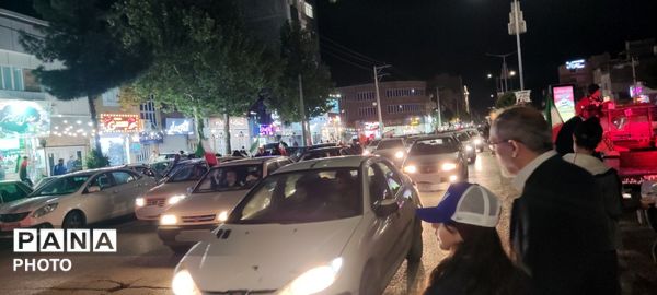  شکوه و اقتدار رژه خودرویی در حسینیه فضل 