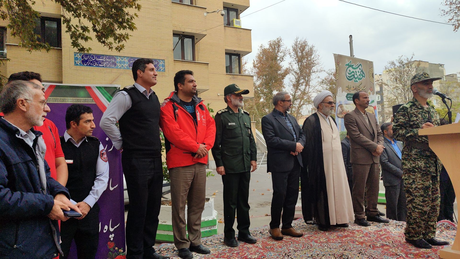 رزمایش گردان‌های بسیج فرهنگیان سپاه امام رضا (ع) در اداره‌کل آموزش و پرورش خراسان رضوی