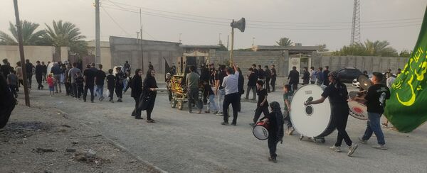 مراسم عزاداری امام حسین‌‌(ع) در روستای باغات