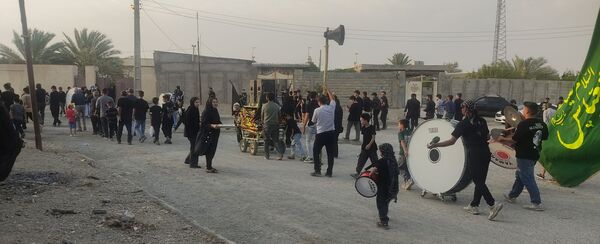 مراسم عزاداری امام حسین‌‌(ع) در روستای باغات