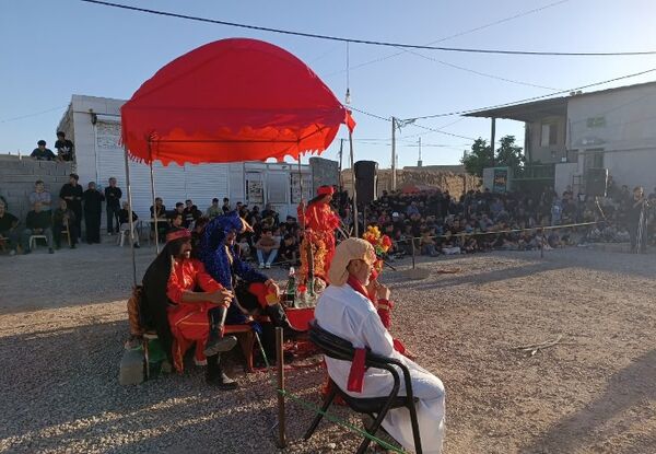 مراسم تعزیه خوانی حسینی در روستای حسین آباد شهرستان شیروان