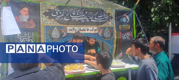 برپایی پرشور مراسم عزاداری سیدالشهدا در خیابان‌های نیشابور 