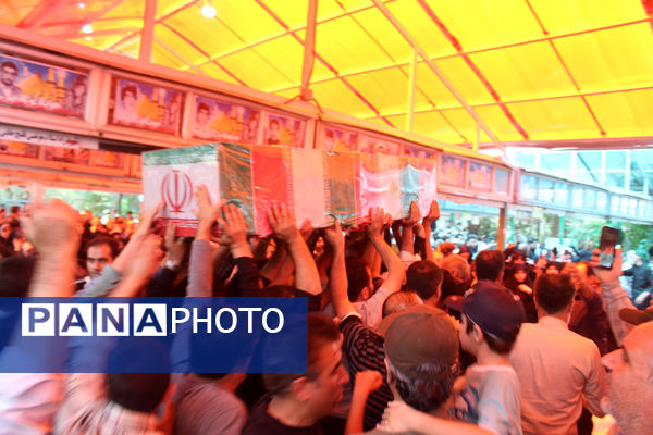 تشییع پیکرهای مطهر شهدای حملات رژیم صهیونیستی در قم