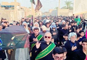 تشییع نمادین پیکر امام حسین(ع) در گمبوعه بزرگ