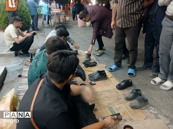 موکب واکس صلواتی روستای باغشن گچ نیشابور در نود و نهمین شب از اجتماعات 
