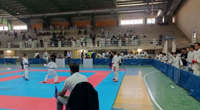 برگزاری مسابقات کاراته قهرمانی استان 