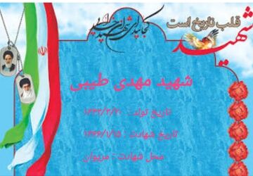 شهید طیبی دلاوری ازخطه فارس