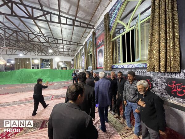بازدید امام جمعه کاشمر از هیأت های مذهبی روستای فرگ