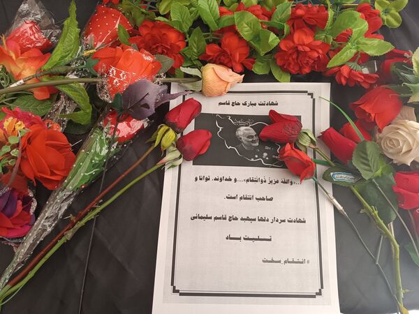 سالگرد شهادت سردار سلیمانی در دبیرستان دخترانه نور اردبیل