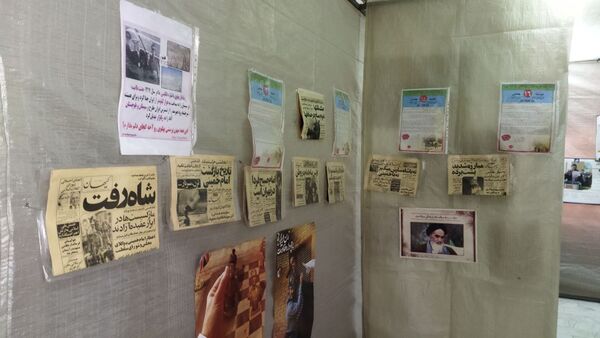 نمایشگاه مدرسه انقلاب در دبیرستان شهید بهشتی سمنان 