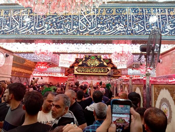 حرکت کاروان پیاده شهدای شهرستان خانمیرزا در اربعین حسینی