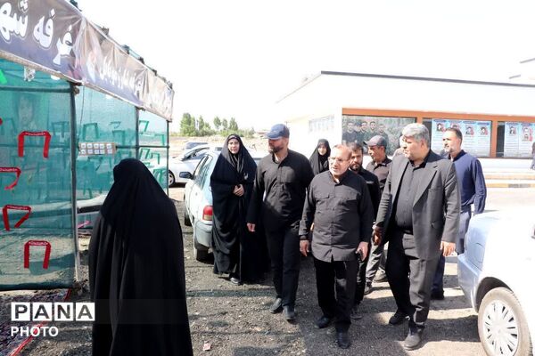 بازدید فرمانده انتظامی استان البرز از موکب عاشقان امام شهید شهرستان ساوجبلاغ
