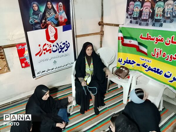 آموزش مهارت‌های تشکیلاتی در موکب آموزش و پرورش جعفرآباد