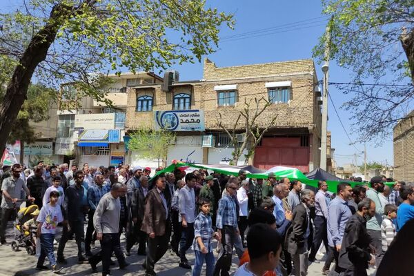 حضور حماسی مردم زرقان در راهپیمایی روز قدس