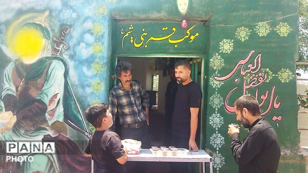 موکب قمر بنی هاشم روستای حسن آباد بلهر در روز عاشورای حسینی 