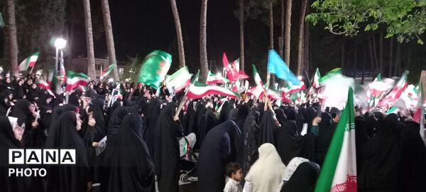 راهپیمایی از جنس انتقام و اقتدار در شهرستان خلیل آباد