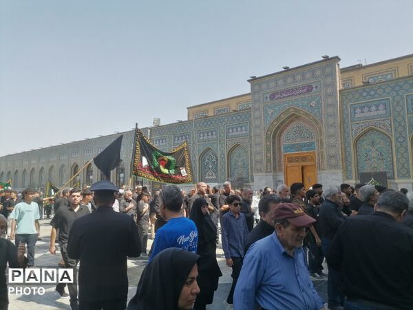 حرم مطهر رضوی در سوگ امام رئوف