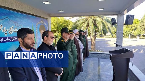 برگزاری صبحگاه مشترک دانش‌آموزی شهرستان هزار سنگر آمل 