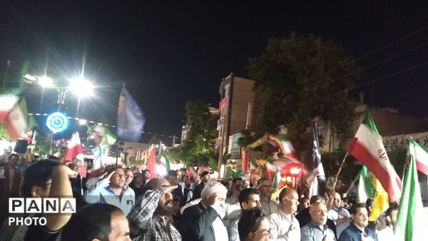 نودویکمین شب تجمعات مردمی در شهر هشتگرد 