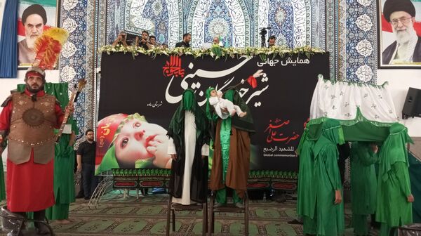 مراسم شیرخوارگان حسینی در مصلی بزرگ امام علی(ع) شهرستان ساوه