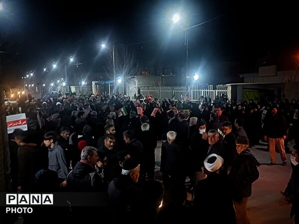 وفاداران جورقان در میدان؛ راهپیمایی باشکوه مردم در سوگ رهبر مجاهد