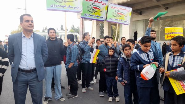 مراسم راهپیمایی ۱۳ آبان‌ ماه سال ۱۴۰۳ در شهرستان قائمشهر