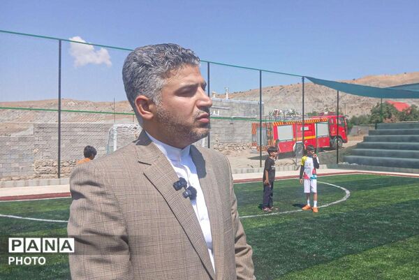 بهره‌برداری از زمین چمن مصنوعی روستای نامانلو شهرستان شیروان