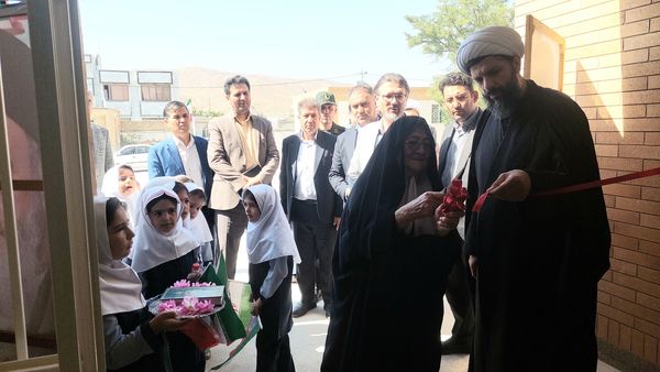 افتتاحیه مدرسه بازسازی شده ستارزاده شهرستان شیروان