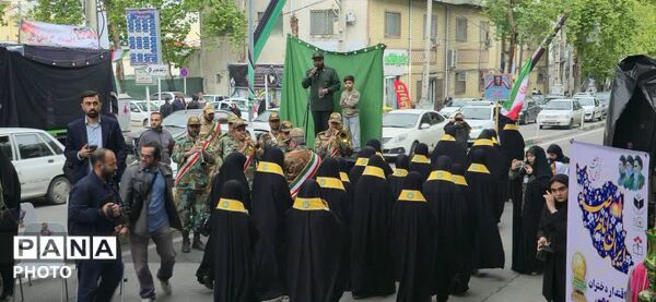 رژه باشکوه دختران معصومی شهرستان گرگان