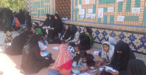 جاماندگان اربعین حسینی در  راهپیمایی حرم تا حرم نیشابور 