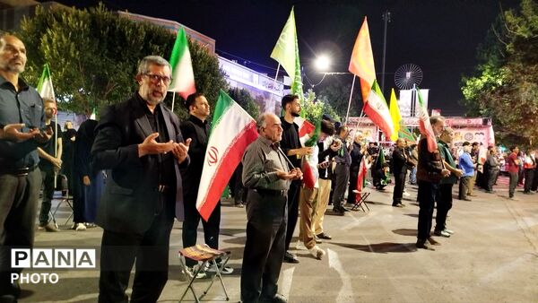 حماسه سازی مردم برای صد و بیست و چهار شب در مسجد جامع شهرستان نیشابور