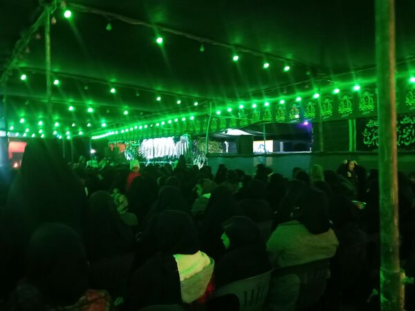 مراسم عزاداری ایام فاطمیه در شهرک سعدی شیراز