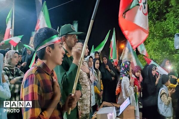 جوشش غیرت انقلابی مردم شهر بار در  اجتماعات شبانه