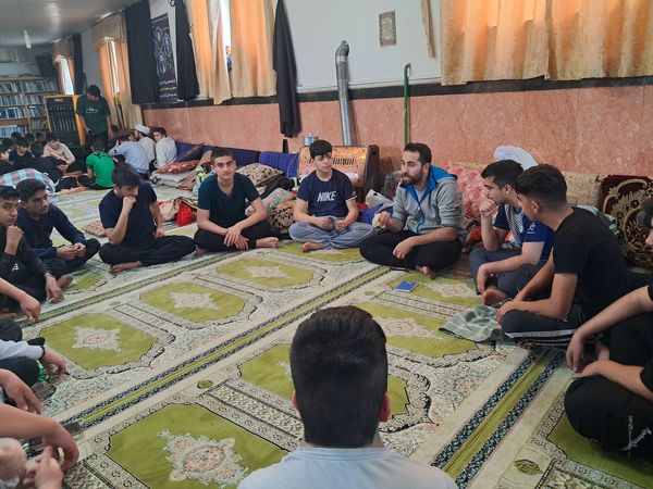 مراسم اعتکاف پسران در مسجد موسی بن جعفر آشخانه 