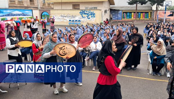طلوع فرهنگ مازندران در مدرسه شهید بهداشت 