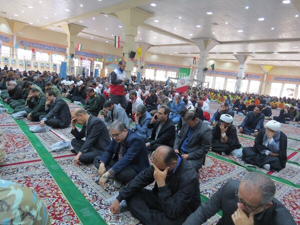 مراسم عزاداری شهیدان خدمت در مصلای امام خمینی(ره)  شهرستان بجنورد