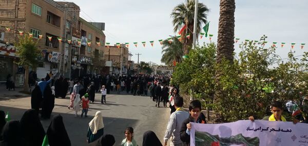 راهپیمایی پرشور مردم جیرفت