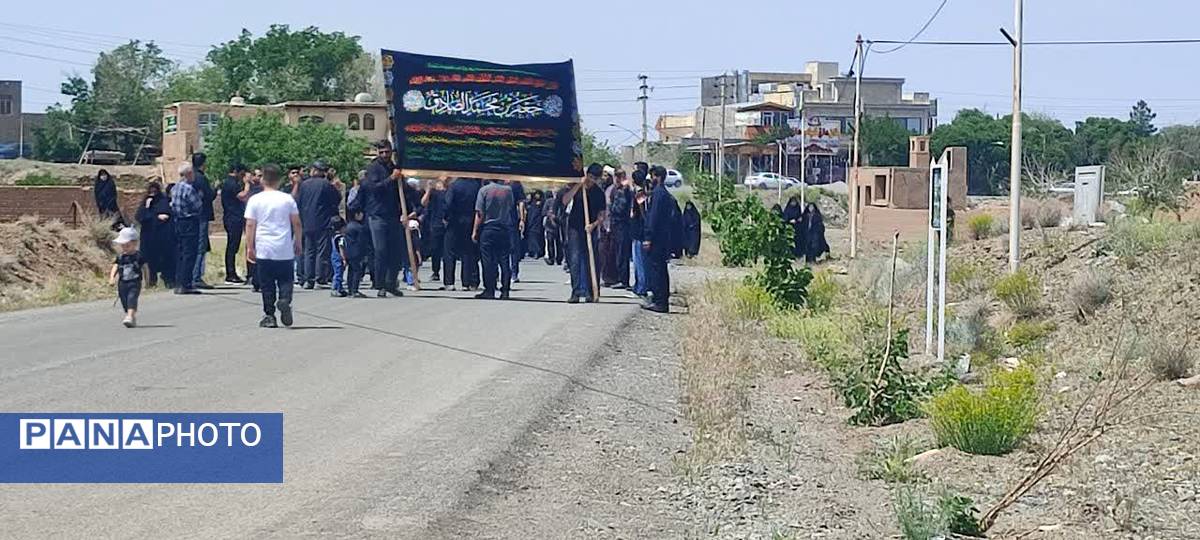 دسته عزاداری سالروز شهادت امام صادق(ع) در روستای ورجان قم