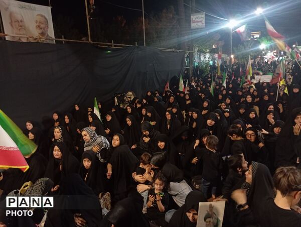 عزاداری گسترده در خیابان خرمشهر کاشمر همزمان با اجتماعات شبانه