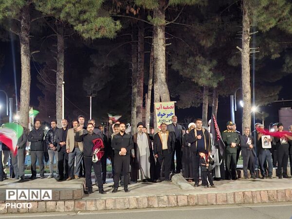 پژواک بیعتِ دل‌های بیدار مردم شهرستان رشتخوار در شب بیست‌ونهم