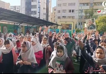 مراسم پنجمین سالگرد شهادت حاج قاسم سلیمانی در دبستان شاهد فاطمه الزهرا (س)