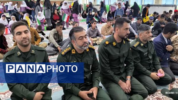 حضور پرشور دانش‌آموزان شهرستان مارگون در محکومیت شهادت سید حسن نصرالله