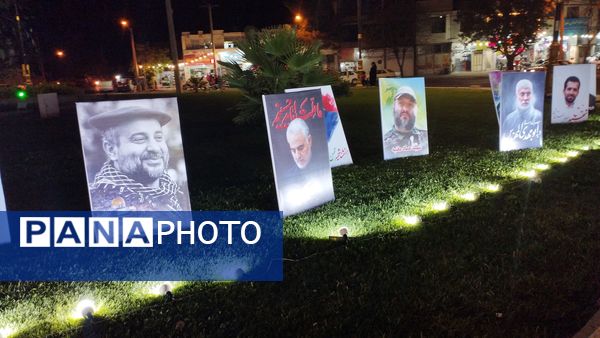 برپایی موکب شهدای مقاومت در شهرستان خلیل‌آباد 