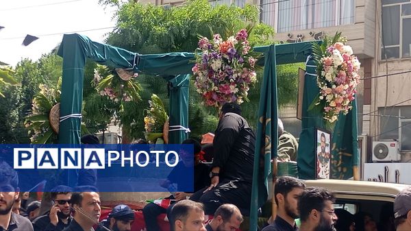 آیین تشییع شهید مرتضی جمالی در فردیس