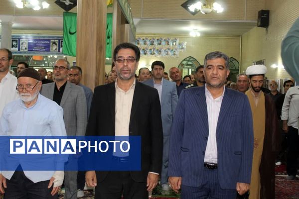 ادای احترام به حماسه‌سازان مقاومت؛ مراسم چهلم شهدای جنگ ۱۲ روزه در ملکان